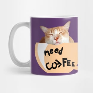 Need Coffee (Orange Cup) Mug